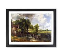 The Hay Wain By John Constable Framed Wall Art Print A3 Black