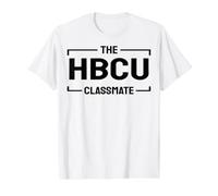 The HBCU Classmate College Student Funny Back to High School Value Graphic T-Shirt, Men, White, L