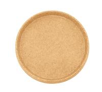 The HC Companies 28 Inch Terrazzo Round Premium Plant Saucer - Indoor Outdoor Plastic Plant Trays for Pots - 28"x28"x2.48" Sandstone