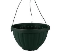The HC Companies Hanging Planter, Green, 12"