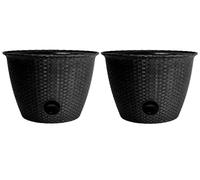 The HC Companies Hose Pot, Black, 18"