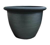 The HC Companies Planter, Painted Black, 16"