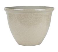 The HC Companies Planter, Resin, Greige Crackle, L