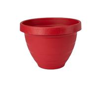 The HC Companies Planter, Warm Red, 16"
