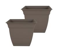 The HC Companies planters, Cappuccino, 10" (Pack of 2)