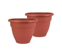 The HC Companies Planters, Clay, 14"