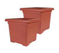 The HC Companies planters, Clay, 15.5" (Pack of 2)