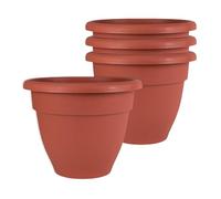 The HC Companies planters, Clay, 6" (Pack of 4)