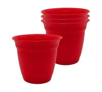 The HC Companies planters, Red, 8 Inches
