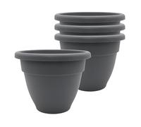 The HC Companies planters, Warm Gray, 6" (Pack of 4)