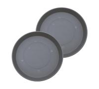 The HC Companies Plastic Planter Saucer, Warm Gray, 21"