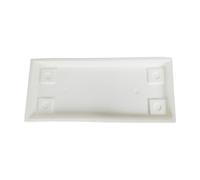 The HC Companies SVN18000A10 Venetian Flower Box Saucer, 18", White