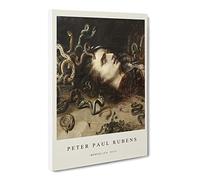 The Head Of Medusa By Peter Paul Rubens Exhibition Museum Painting Canvas Wall Art Print Ready to Hang, Framed Picture for Living Room Bedroom Home Office Décor, 24x16 Inch (60x40 cm)
