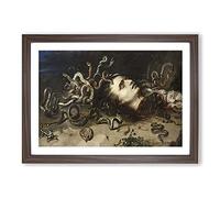 The Head of Medusa by Peter Paul Rubens Framed Print | A2 Walnut Framed Wall Art | Ready to Hang | Modern Nature Picture | Living Room Bedroom Lounge Office