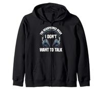 The Headphones Mean I Don't Want To Talk Introvert - Zip Hoodie