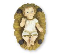 The Healing Corner Christmas Baby JESUS and MANGER SET/Child in a Manger Hand painted Christmas Ornament Male Female