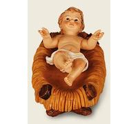 The Healing Corner Christmas Baby JESUS and Manger Set Child in a Manger Hand painted Christmas Ornament Male Female