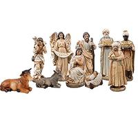 The Healing Corner Christmas Nativity Set Traditional Xmas Scene 10 figures 6" Multicolour