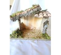 The Healing Corner Christmas Nativity Stable Xmas Nativity Shed LED Lights Hand Finished Made in Italy