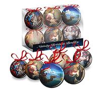 The Healing Corner Christmas Tree Baubles 6 Pk Traditional Nativity Scenes Xmas Decoration Holy Family 6 Nativity Scenes Special Xmas Gift Christmas Ornament