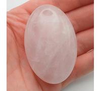 The Healing Crystals Company Large Rose Quartz Palm Stone, Pink Crystal Healing Worry Stone, 6cm/2.4 inches, 70-75g