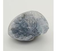 The Healing Crystals Company Natural Celestite Cluster Egg, Blue Crystal Geode, Healing Stone Druzy (125-180g) (5-6cm)