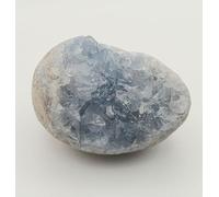The Healing Crystals Company Natural Celestite Cluster Egg, Blue Crystal Geode, Healing Stone Druzy (200-300g)
