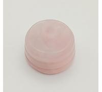 The Healing Crystals Company Natural Rose Quartz Crystal Sphere Stand, Carved Healing Stone Ball Base Pedestal, 2.5cm, 12-15g