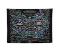 The Healing Web Tapestry Mental Health Wall Art Holistic Health Posters (1) Painting Wall Art Prints Hanging Tapestries Bedroom Home Modern Decoration 60"x80"