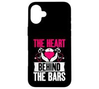 The Heart behind the Bars Correctional Nurse Case for iPhone 16 Plus