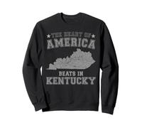 The Heart Of America Beats In Kentucky US State USA Sweatshirt
