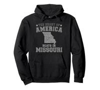 The Heart Of America Beats In Missouri US State USA Pullover Hoodie