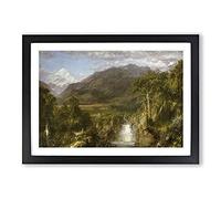 The Heart of The Andes by Frederic Edwin Church Framed Print | A2 Black Framed Wall Art | Ready to Hang | Modern Religious Picture | Living Room Bedroom Lounge Office