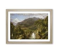 The Heart of The Andes by Frederic Edwin Church Framed Print | A2 Oak Framed Wall Art | Ready to Hang | Modern Religious Picture | Living Room Bedroom Lounge Office