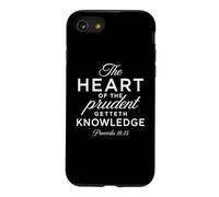 The Heart Of The Prudent Scripture Bible Pray Proverbs 18:15 Case for iPhone SE (2020) / 7/8