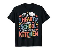 The Heart of The School Beats in Kitchen Culinary Crew Chef T-Shirt