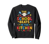 The Heart Of The School Beats In The Kitchen Lunch Lady Sweatshirt