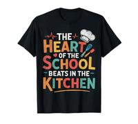 The Heart of The School Beats in The Kitchen Lunch Lady T-Shirt