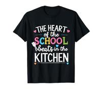 The Heart of The School Beats in The Kitchen Lunch Lady T-Shirt