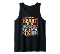 The Heart of The School Beats in The Kitchen Lunch Lady Tank Top