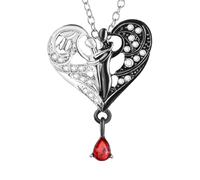The Heart Shaped Necklace To Your Affection Easily Matching It With Every Outfit And Creating Your Own Unique Style. (Silver, 3cm)