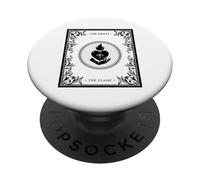 The Heart The Flame (Spiritual Statement) (Tarot Card) PopSockets Adhesive PopGrip