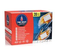 THE HEAT COMPANY Handwarmers - 10, 20 or 40 Pairs - EXTRA WARM - Hand Heat Pads - 12 Hours Warm Hands - Instant Heat - Air Activated - Purely Natural