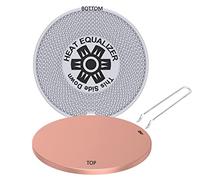 The Heat Equalizer Heat Diffuser for Gas Stove - Aluminum & Copper Alloy, Hot Plate & Stove Burner Cover, Ring Plate Cover - 6.00 inch