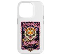 The Heavens Are Roaring Christian Quote Streetwear Tiger Case for iPhone 14 Pro