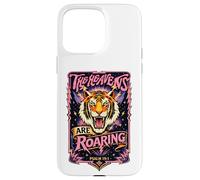 The Heavens Are Roaring Christian Quote Streetwear Tiger Case for iPhone 15 Pro Max