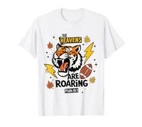 The Heavens are Roaring Football Christian Scripture Gameday T-Shirt