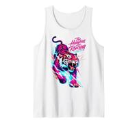 The Heavens are Roaring Psalm 19:1 | 1980s Vaporwave Tiger Tank Top