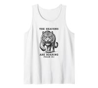The Heavens are Roaring Psalm 19:1 Bible Verse Christian Tank Top