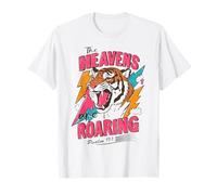 The Heavens are Roaring Psalm 19:1 Bible Verse Women Faith T-Shirt